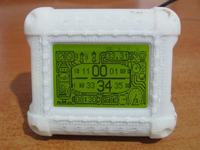 Cyfrowy zegar w stylu steampunk