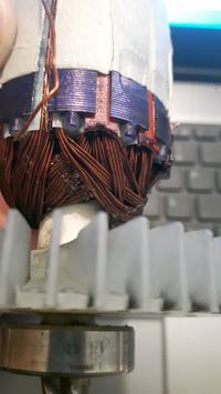 Winding of the rotor - problem with winding restoration? Winding of the rotor - problem with winding restoration?