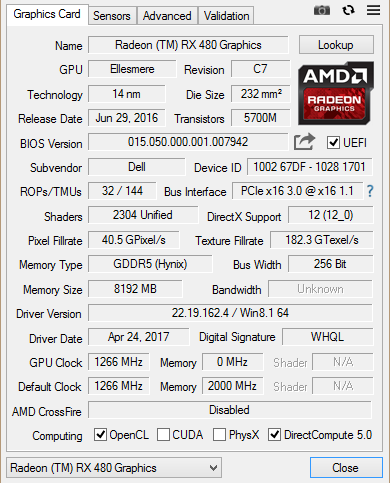 [Rozwiązano] HP RX480 4GB wyłącza się po nagrzaniu - co może być przyczyną?