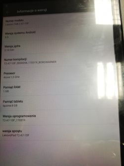 Lenovo TAB 2 A7-10F - ROM zgodny z MT8127 czy MT60077?