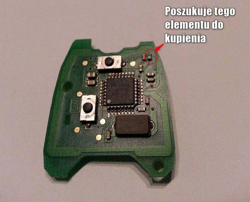 Gdzie kupić element do kluczyka Peugeot 307 2003 - problem z pilotem