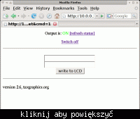 Wyświetlacz LCD sterowany przez internet Wyświetlacz LCD sterowany przez internet