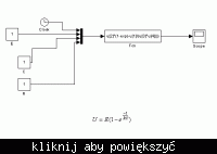 Jak odwzorować obwód z obrazka w Simulinku i obserwować napięcie na oscyloskopie?