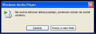 Błąd odtwarzania filmu w Allplayer i WMP - tylko jeden plik