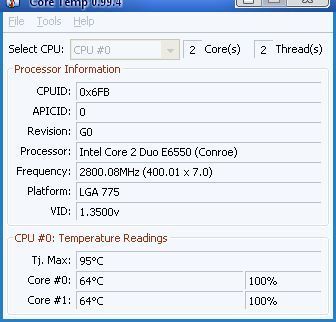 Zbyt wysoka temperatura C2D E6550