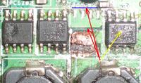 Toshiba satellite l40 - 139 płyta główna uszkodzona