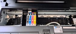Epson WF-7710 - Problem z przesunięciami wydruku, pasek enkodera, karetka, krańcówki, wieczne tusze
