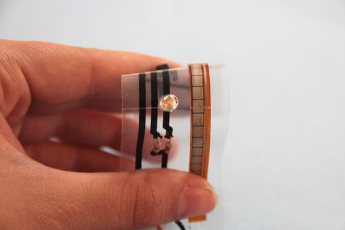 Ściemniacz diody LED na giętkiej "płytce drukowanej"