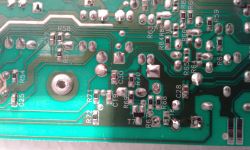 Mastercook PTD105 - Błąd d07 plus uszkodzone rezystory na płytce