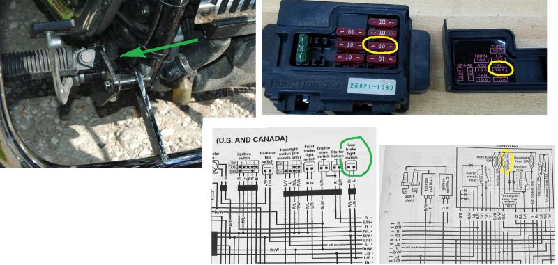 Kawasaki VN 2000 Vulcan - na zapłonie pali bezpiecznik 10A TAILLIGHT Kawasaki VN 2000 Vulcan - na zapłonie pali bezpiecznik 10A TAILLIGHT