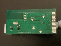 Back of PCB of ZJ-BWCD-CCT-VC-IR V1.1 Module View of the back of the PCB of the ZJ-BWCD-CCT-VC-IR V1.1 module.