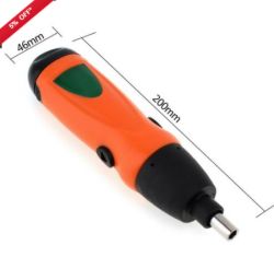 Tania i lekka wkrętarka na uniwersalne bity zasilana bateriami AA