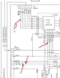 Sharp LC-46LE600 - Brak napięcia na PNL-POW, czy można wymusić?