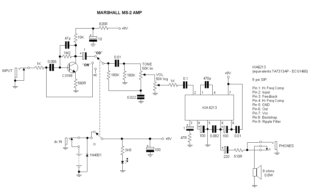 Marshall MS-4 - zepsuty przez zasilacz? - elektroda.pl bose 321 speaker wiring diagram 