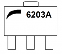 6203A - Integrated circuit identification - SOT89 housing