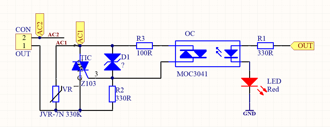 Triak Z0103 24V AC, za małe napięcie na wyjściu. - elektroda.pl
