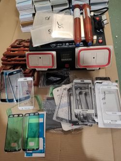 Podgrzewacz TBK-978 z akcesoriami do naprawy LCD i szybki do telefonów