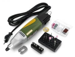 Wielofunkcyjne narzędzie Proxxon IBS/E z zestawem akcesoriów.