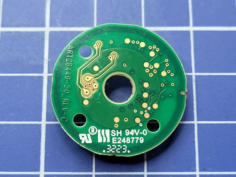 Elektronik des Freestyle Libre 2 Sensors Nahaufnahme der internen Elektronik des Freestyle Libre 2 Glukosesensors.