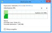 Pendrive 16GB USB 2.0 - Spadek transferu, bardzo powolny transfer plików...