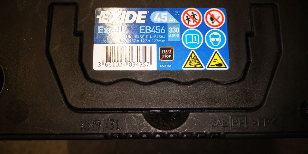 Akumulator Exide rok produkcji elektroda.pl