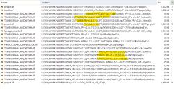 List of ELF files and SDK paths for TXW806 and TXW81X in Windows File Explorer