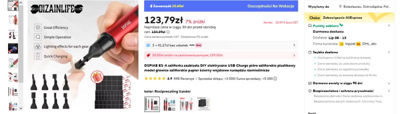 Mikroszlifierka oscylacyjna – narzędzie do precyzyjnych prac modelarskich - recenzja