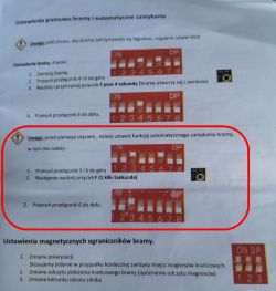 Maxgate - DP3 ON zamyka bramę od razu zamiast po 1 min, jak ustawić?
