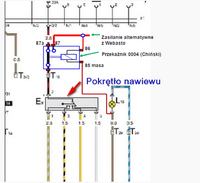 Podłączenie dmuchawy do webasto Golf III