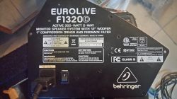 Odsłuch Behringer F1320D - dioda clip po 15 minutach pracy