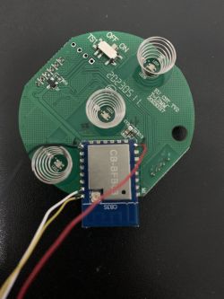 Circuit Board with CB3S Module and Switch Circuit board with CB3S WiFi module and switch.