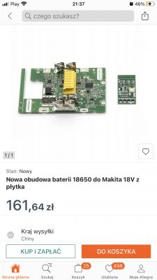 18650 Battery Housing for Makita 18V with Circuit Board