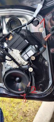 Jak podłączyć zwrotnice i gwizdki głośników jbl stage3 607c w Ibizie 6L?