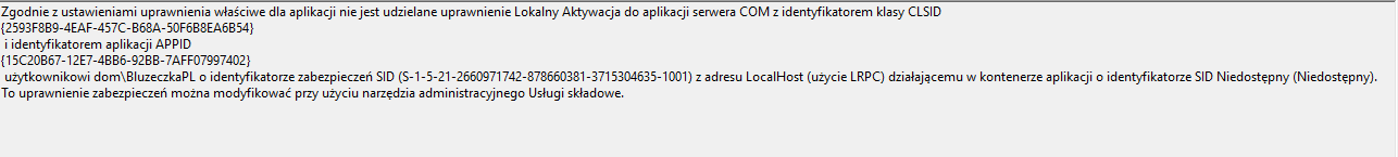 Windows 10 błąd z DistributedCOM - elektroda.pl