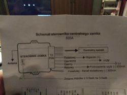 Centralka zamka centralnego Citroen C3 2002. Schemat Centralka zamka centralnego Citroen C3 2002. Schemat