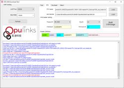 OPL1000 Download Tool user interface with OTA configurations.