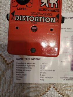 Nie działający efekt gitarowy Distorton DS-02 Exar - możliwe uszkodzenie diody