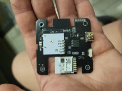 Circuit Board in Hand Circuit board held in a hand.