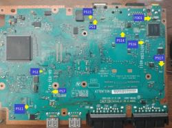 SONY PS2 Slim 77004 - Lokalizacja bezpiecznika od wentylatora w PS2 Slim 77004