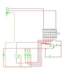 Kuchnia gastronomiczna GIGA C4PFLE - jak podłączyć przełącznik funkcji?