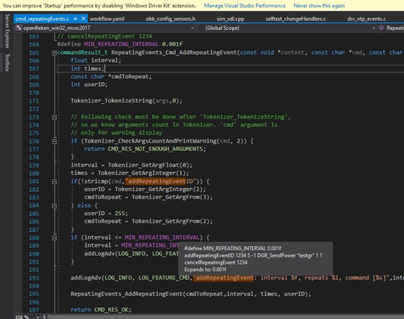 WiFiState Command States and Short Beep Automation in OpenBK7231 Autoexec Script