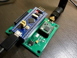 radio4 - modem cyfrowy LoRa sterowany komendami tekstowymi przez port szeregowy