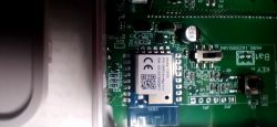 CB3S communication module on green PCB with switch, button, and electronic components
