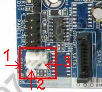 Podłączenie wentylatora do Chassis FAN na Asrock p4i65g - GF 5500FX