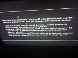 Jak zrobić aktualizację na PS3 wersji 4 88, jeżeli wyskakuje mi takie coś