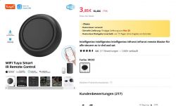 Tuya Smart IR Remote on Aliexpress Tuya Smart IR Remote Control on Aliexpress page.