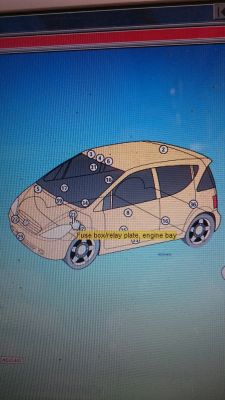 Mercedes A-Class W168: Locate T3 Relay & Relay Panel in A190 Gasoline Engine (Image Link)