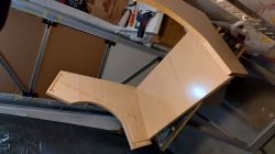 Bartop Arcade Cabinet Construction Initial stage of building a Bartop arcade cabinet from wooden plywood.