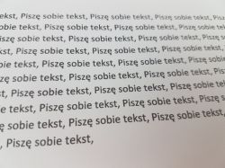Epson L3070 - rozmazane litery i białe paski przy czarnym tekście