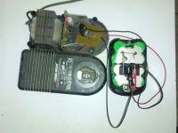 Charging the 14.4V screwdriver with an automatic charger from a ladybug